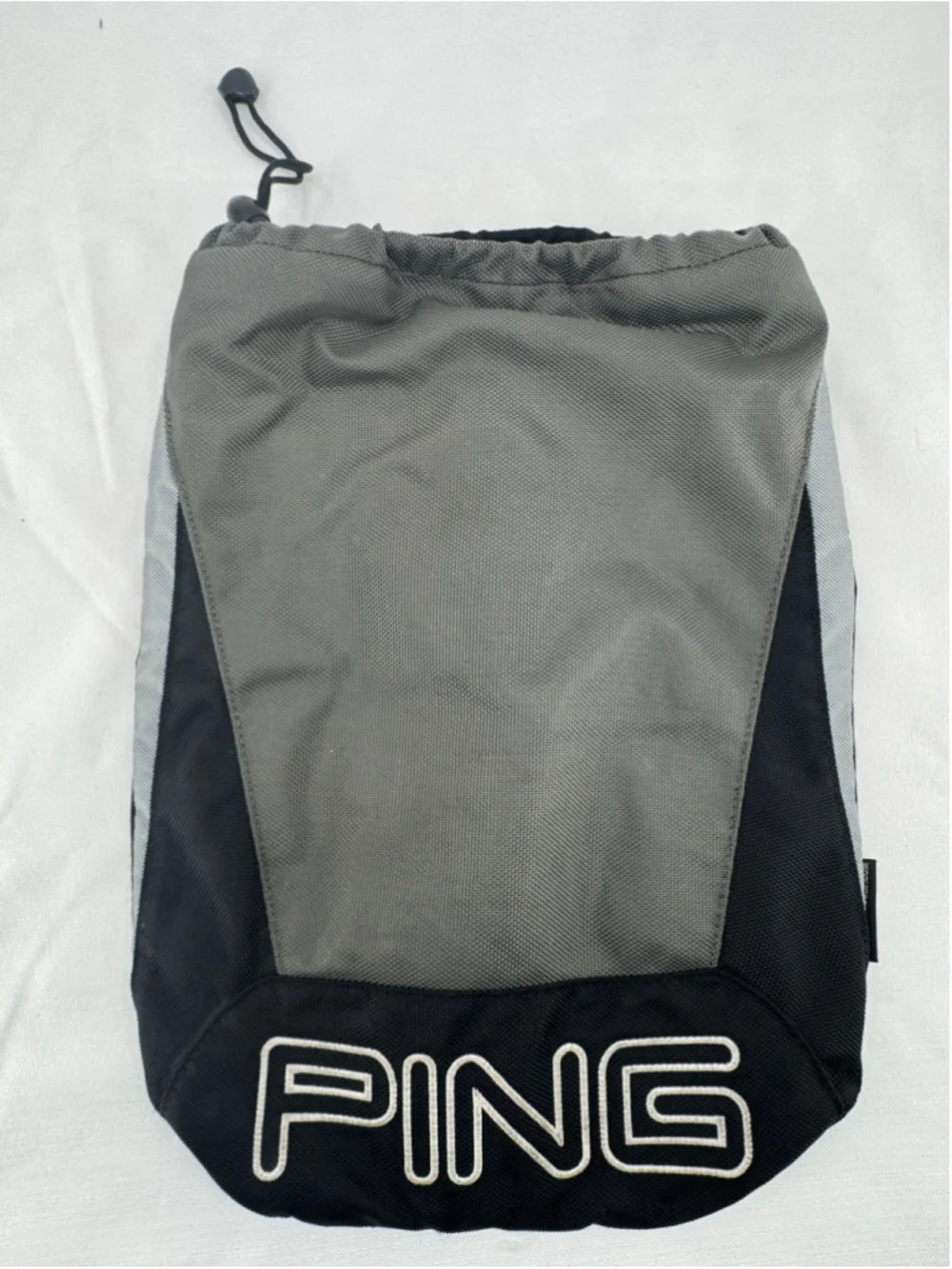 PING Golf Shoe Bag Mesh Drawstring Velvet Lined Resort Travel